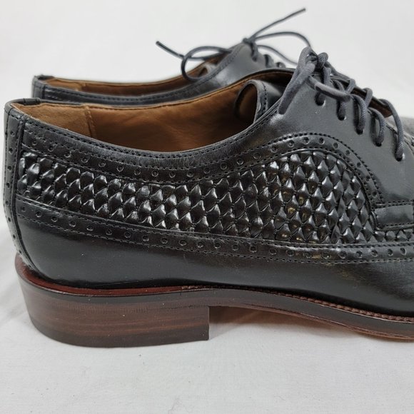Johnston & Murphy Boydstun Wingtip Italian Leather Shoes Black 15 2621 Men\'s 8M main image 8